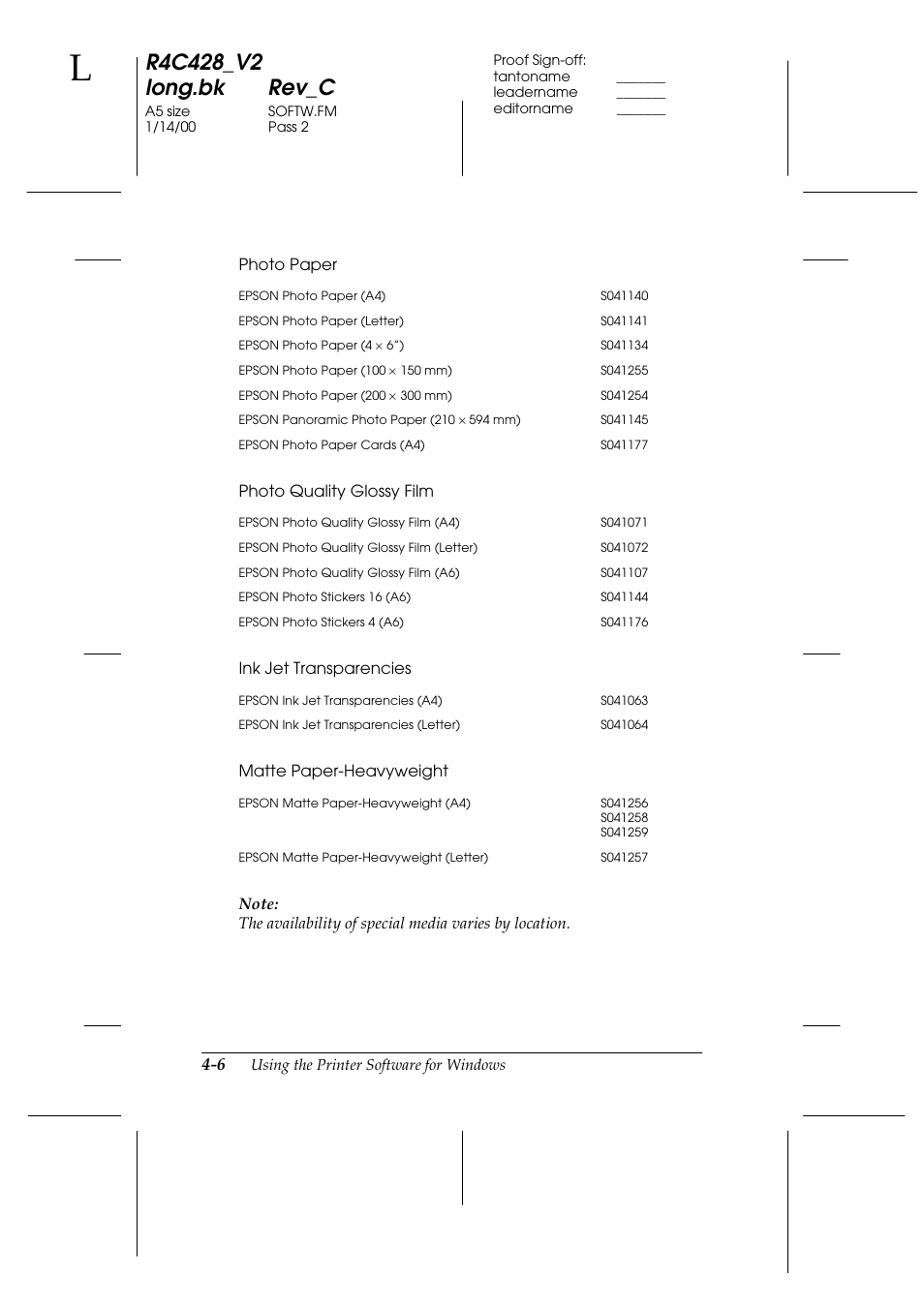 Epson 2000 User Manual | Page 42 / 231