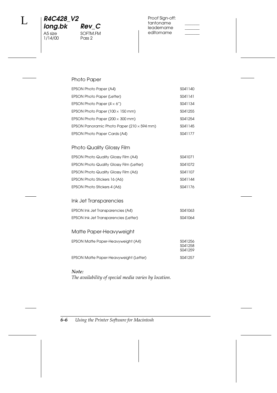 Epson 2000 User Manual | Page 78 / 231