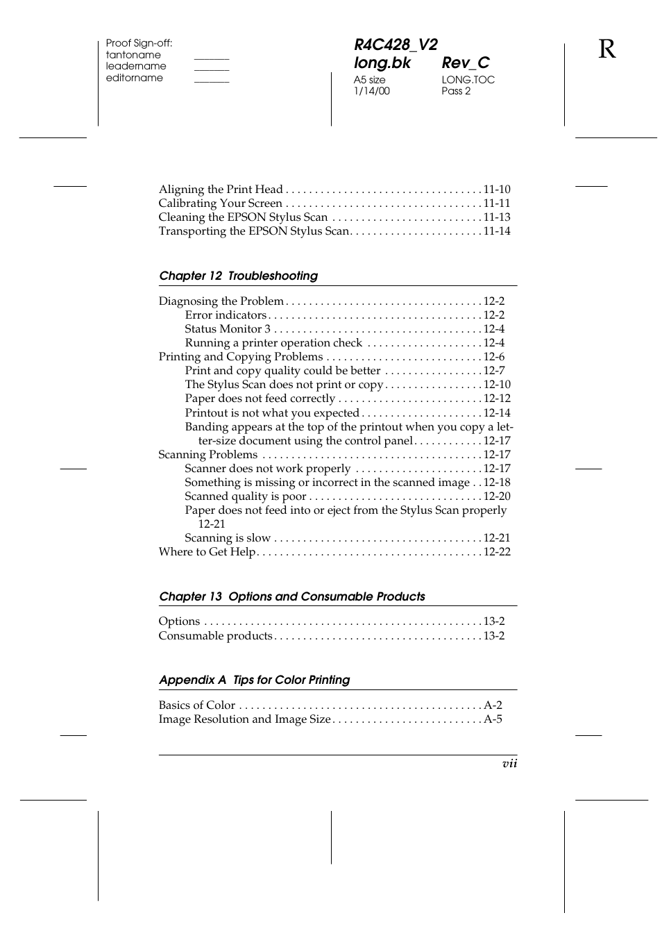 Epson 2000 User Manual | Page 9 / 231