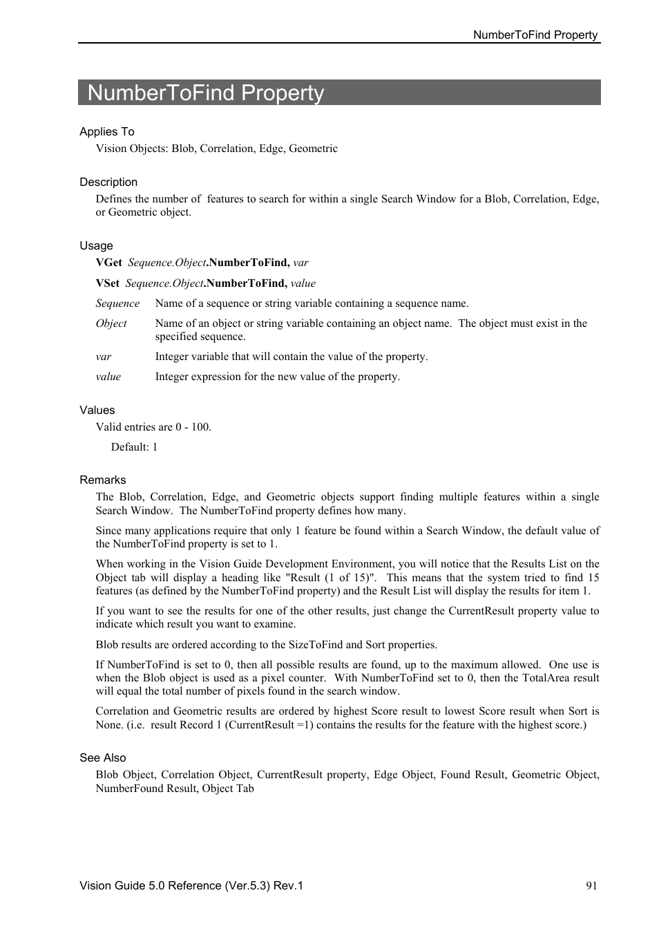 Numbertofind property | Epson 5 User Manual | Page 105 / 216