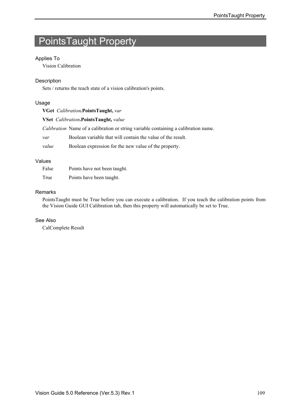 Pointstaught property | Epson 5 User Manual | Page 123 / 216