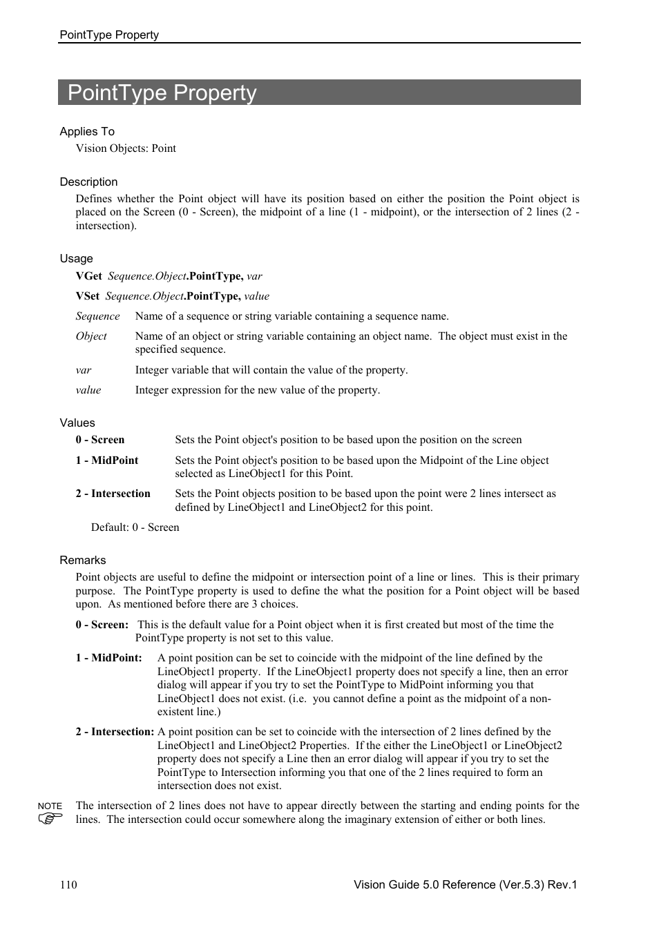 Pointtype property | Epson 5 User Manual | Page 124 / 216