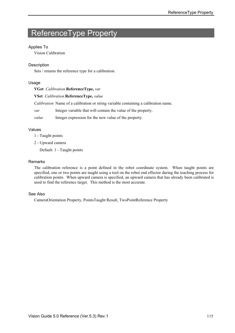 Referencetype property | Epson 5 User Manual | Page 129 / 216