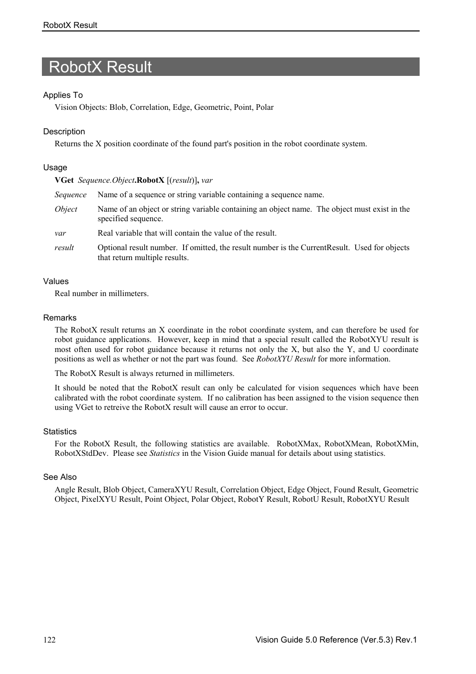 Robotx result | Epson 5 User Manual | Page 136 / 216