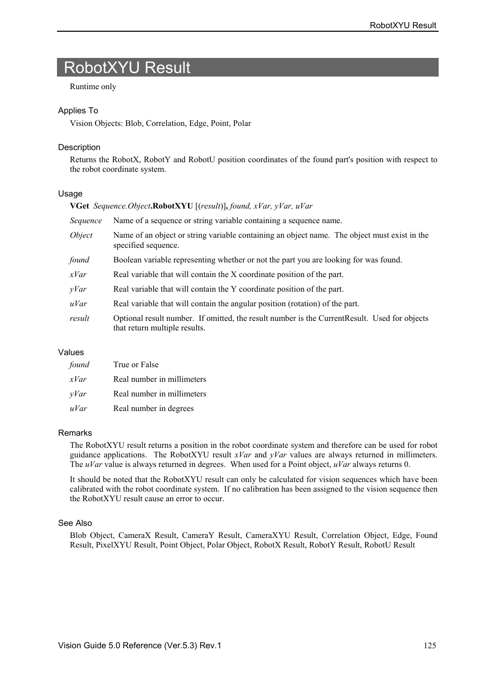 Robotxyu result | Epson 5 User Manual | Page 139 / 216