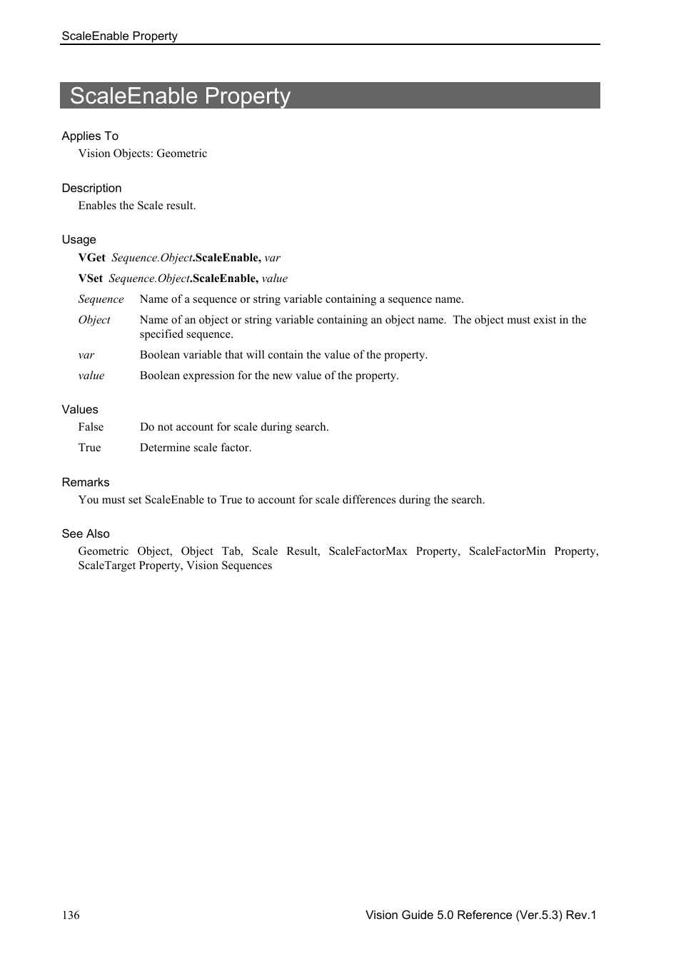 Scaleenable property | Epson 5 User Manual | Page 150 / 216