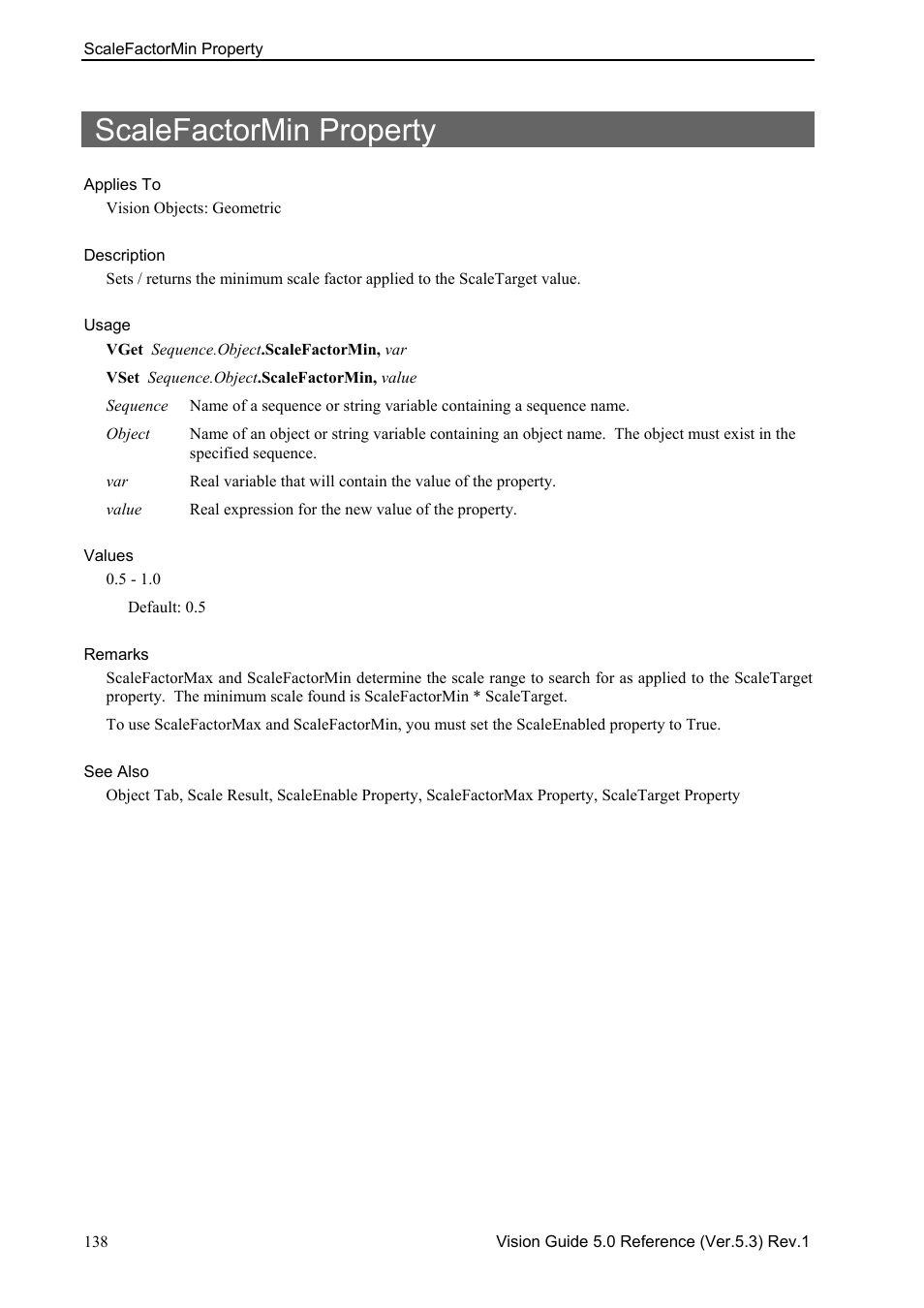 Scalefactormin property | Epson 5 User Manual | Page 152 / 216