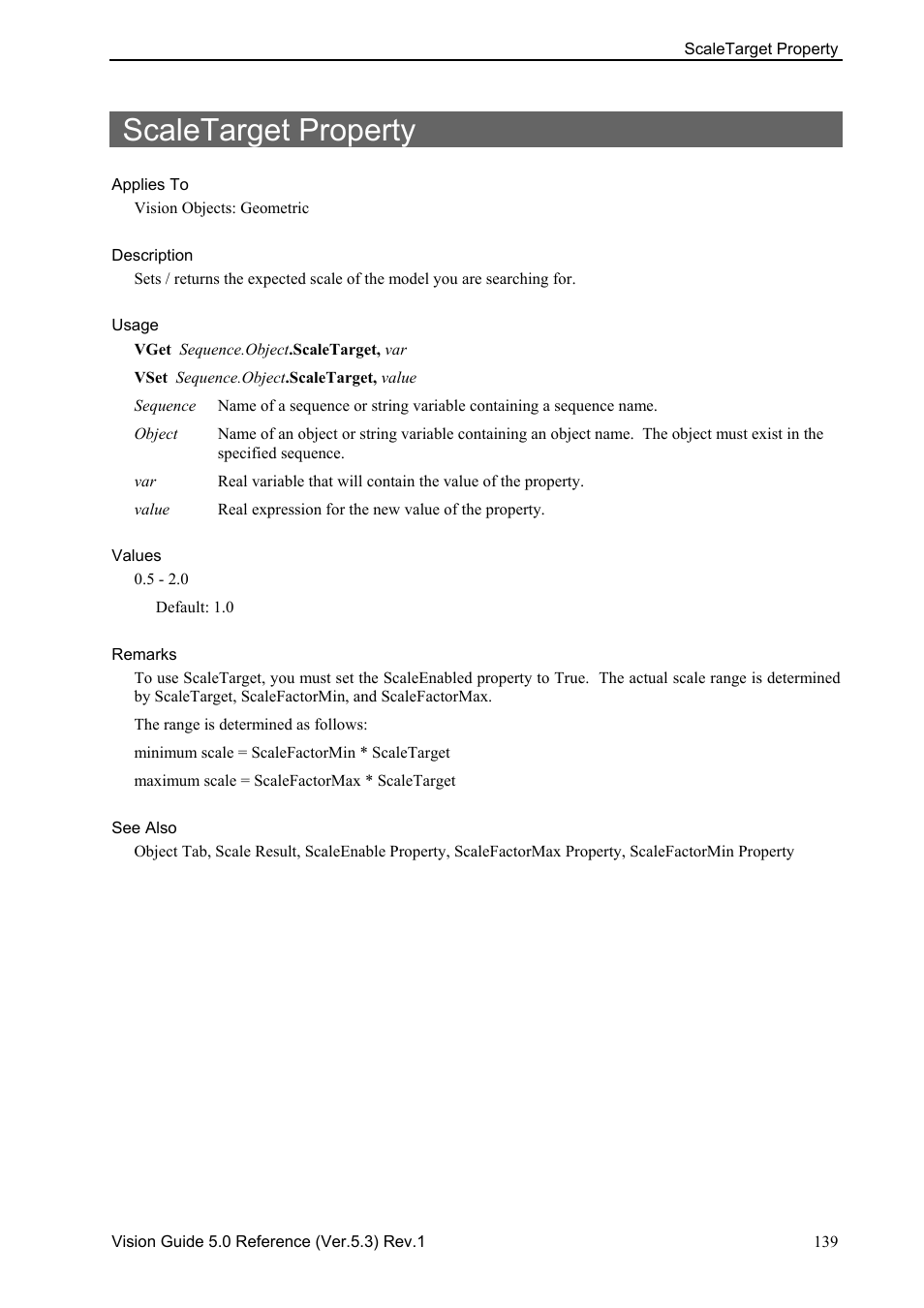 Scaletarget property | Epson 5 User Manual | Page 153 / 216