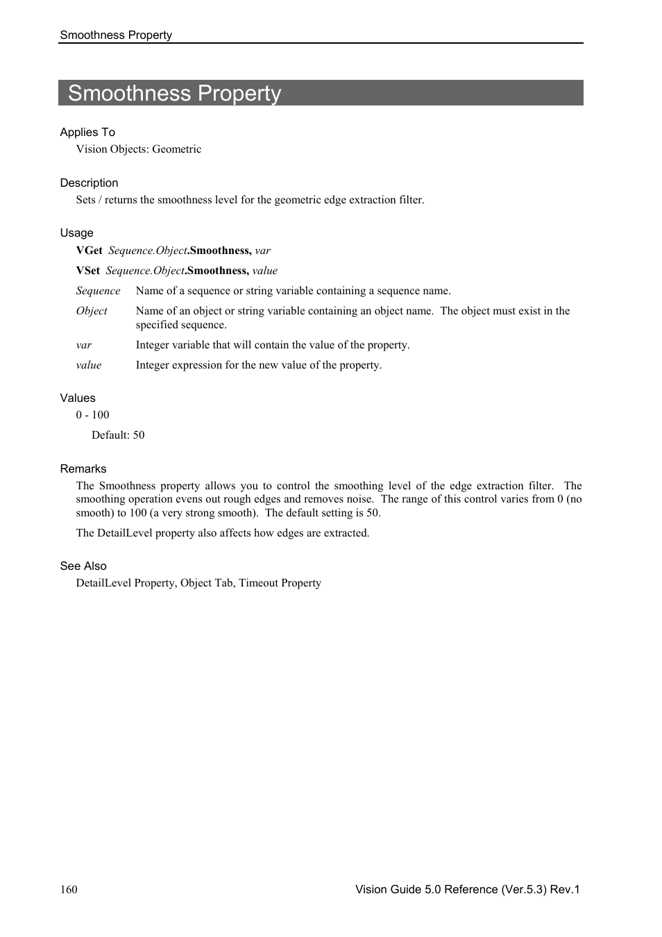 Smoothness property | Epson 5 User Manual | Page 174 / 216