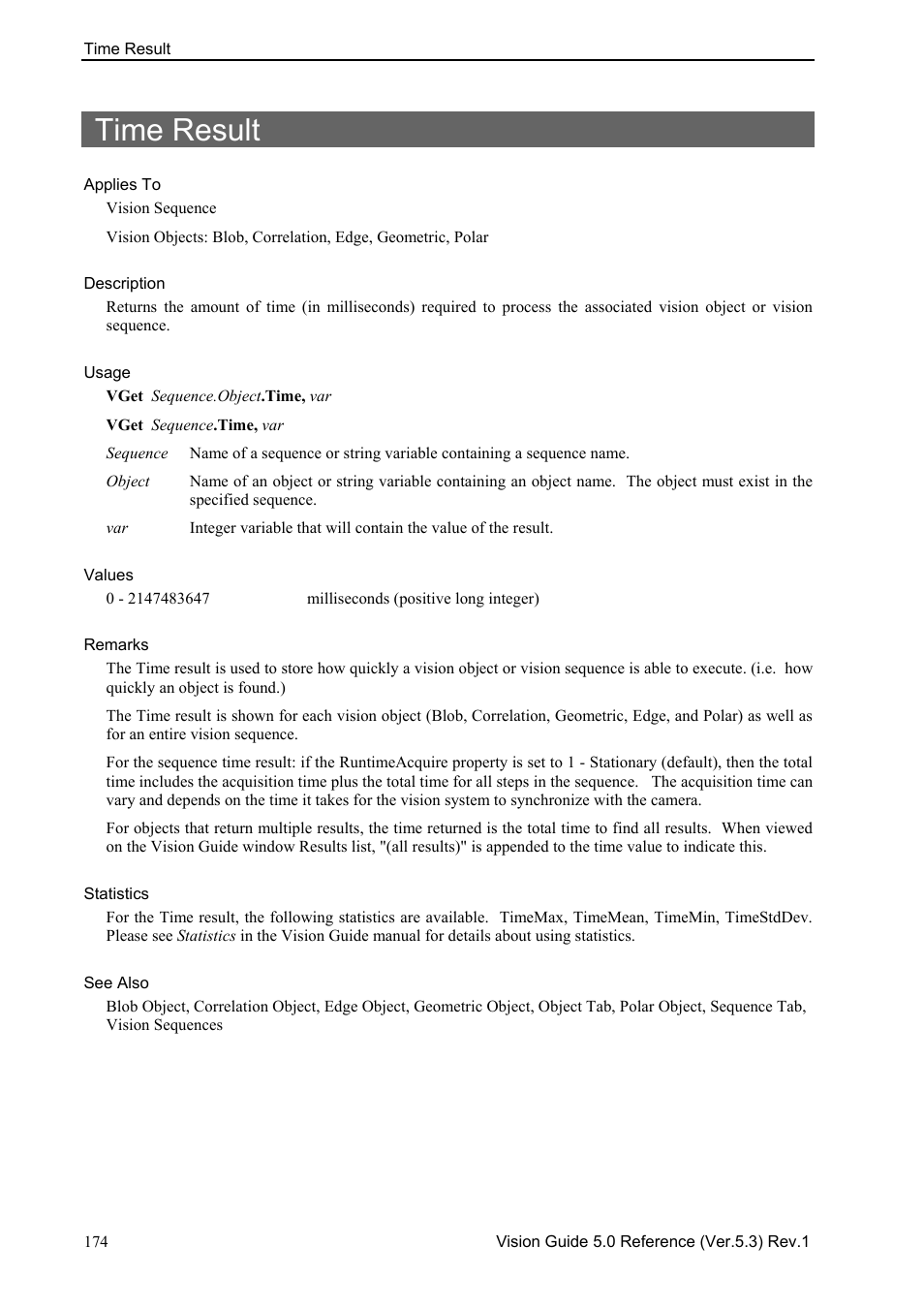 Time result | Epson 5 User Manual | Page 188 / 216