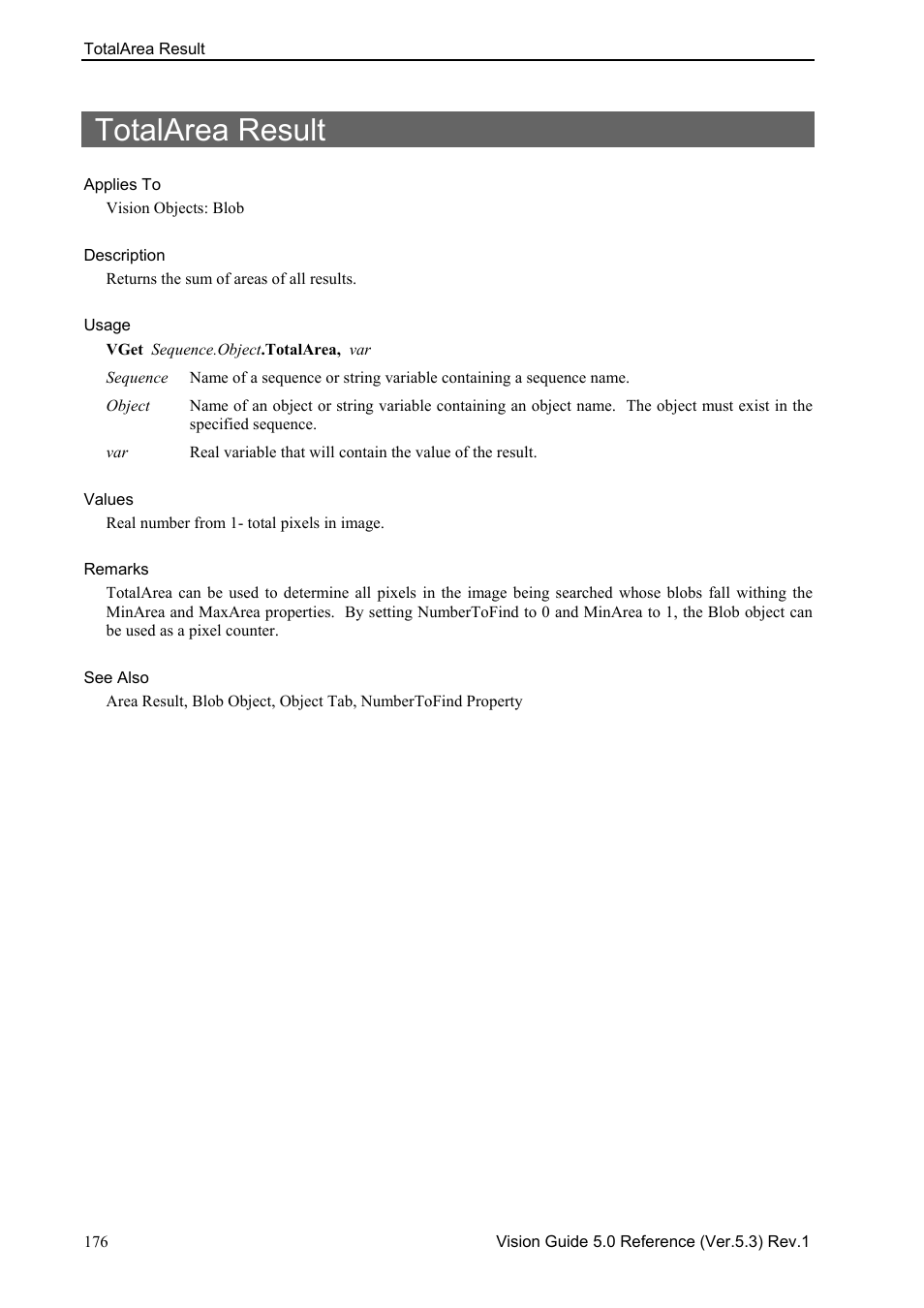 Totalarea result | Epson 5 User Manual | Page 190 / 216