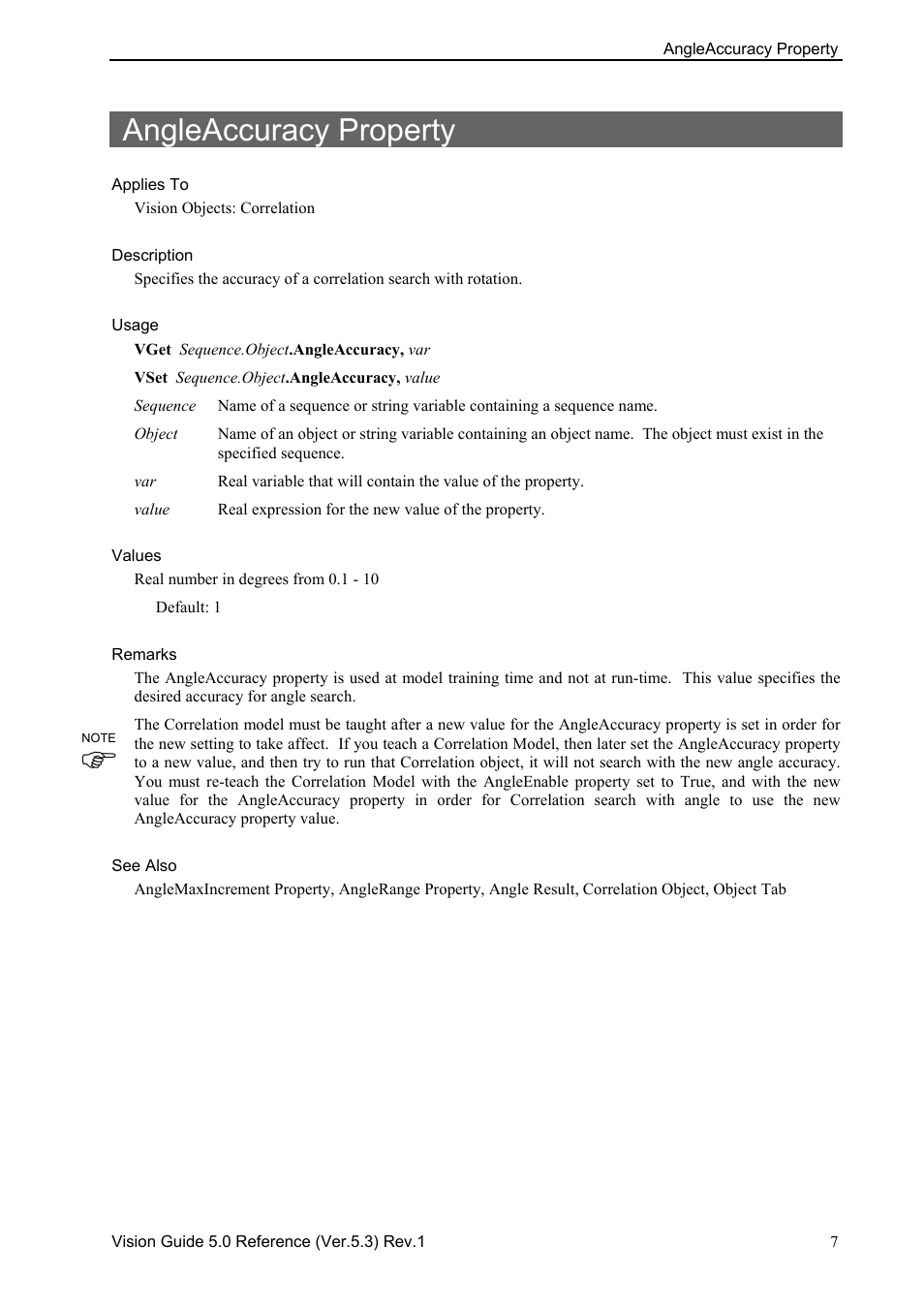 Angleaccuracy property | Epson 5 User Manual | Page 21 / 216