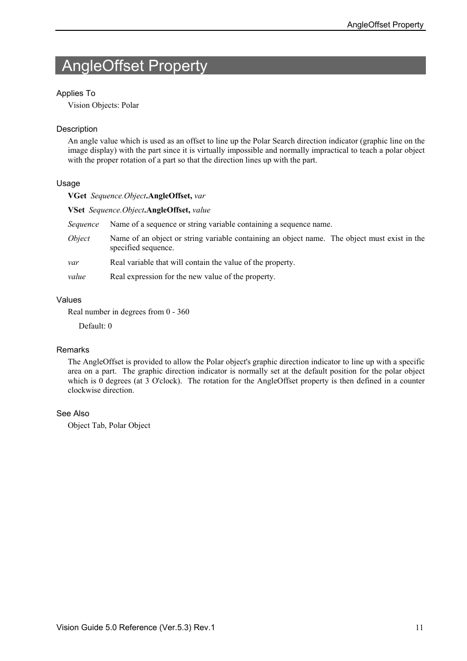 Angleoffset property | Epson 5 User Manual | Page 25 / 216