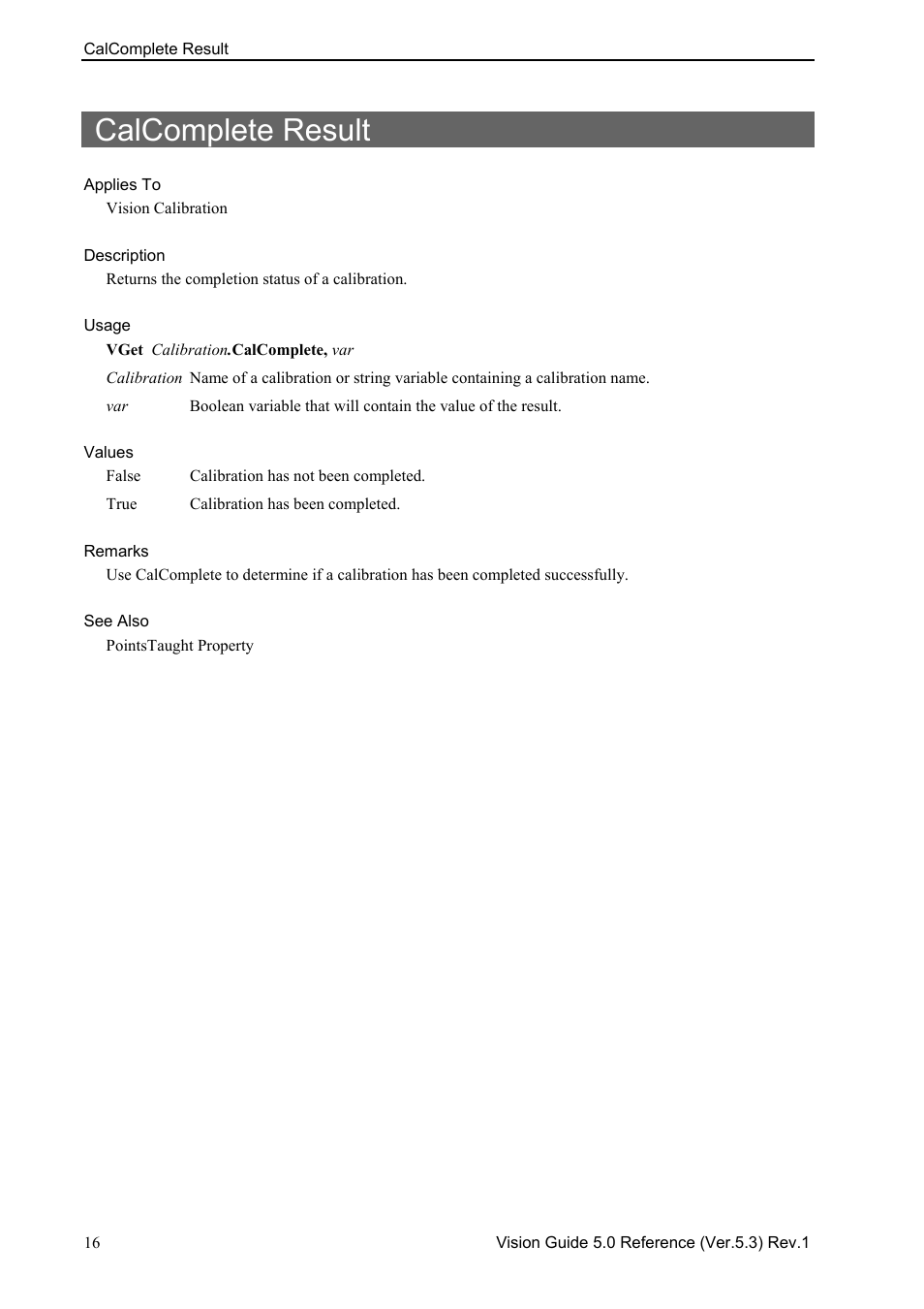 Calcomplete result | Epson 5 User Manual | Page 30 / 216