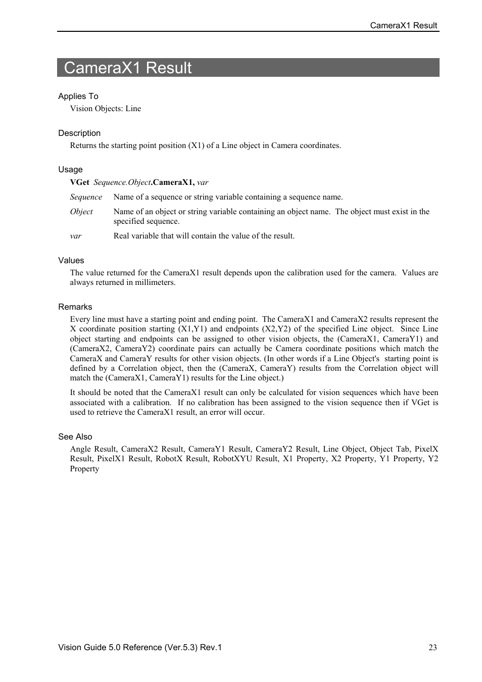 Camerax1 result | Epson 5 User Manual | Page 37 / 216