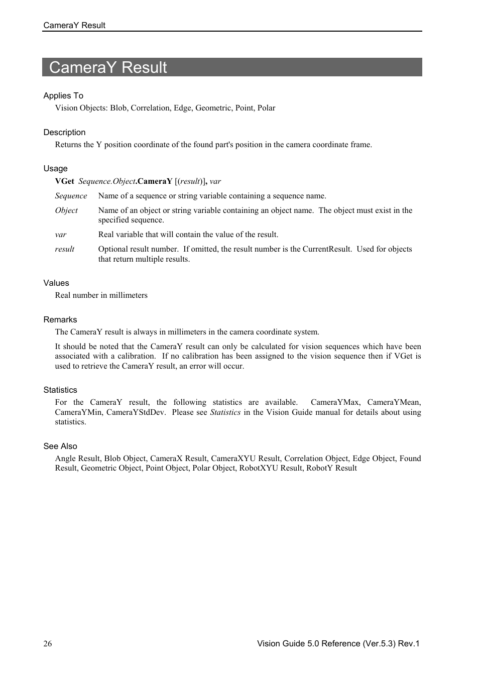 Cameray result | Epson 5 User Manual | Page 40 / 216