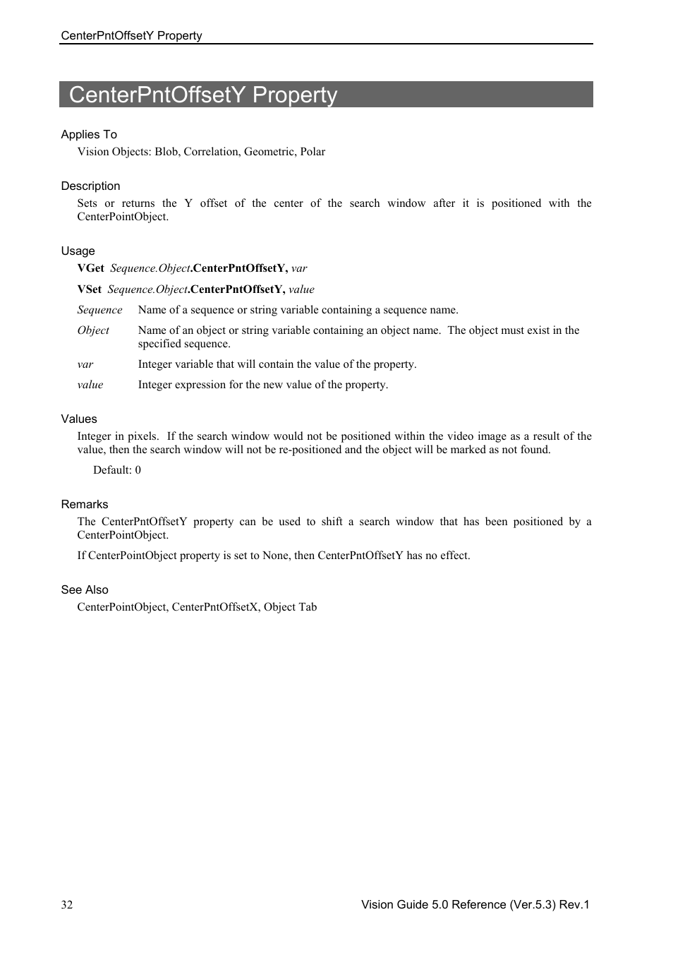 Centerpntoffsety property | Epson 5 User Manual | Page 46 / 216