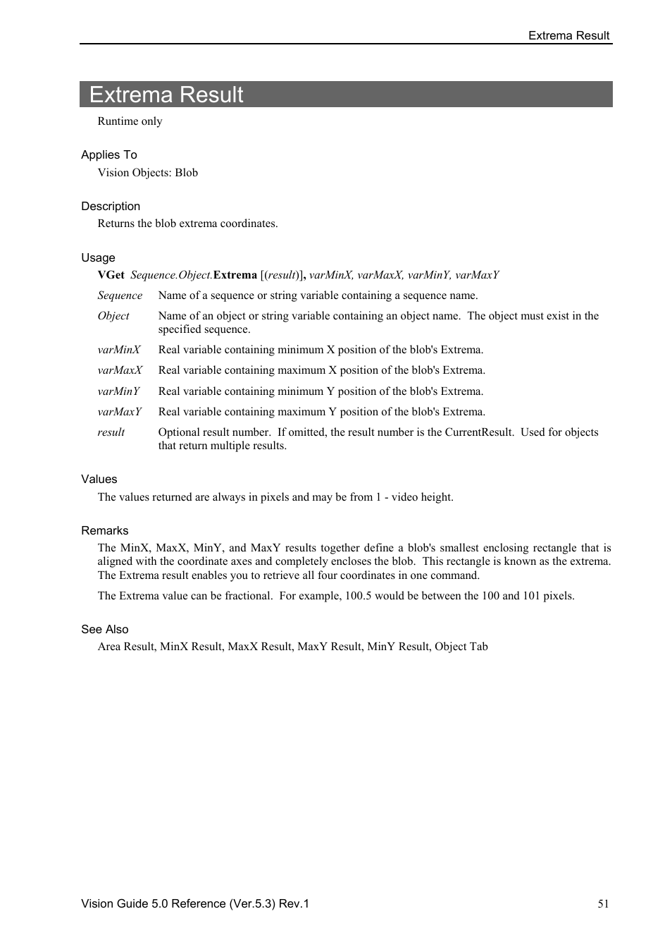 Extrema result | Epson 5 User Manual | Page 65 / 216