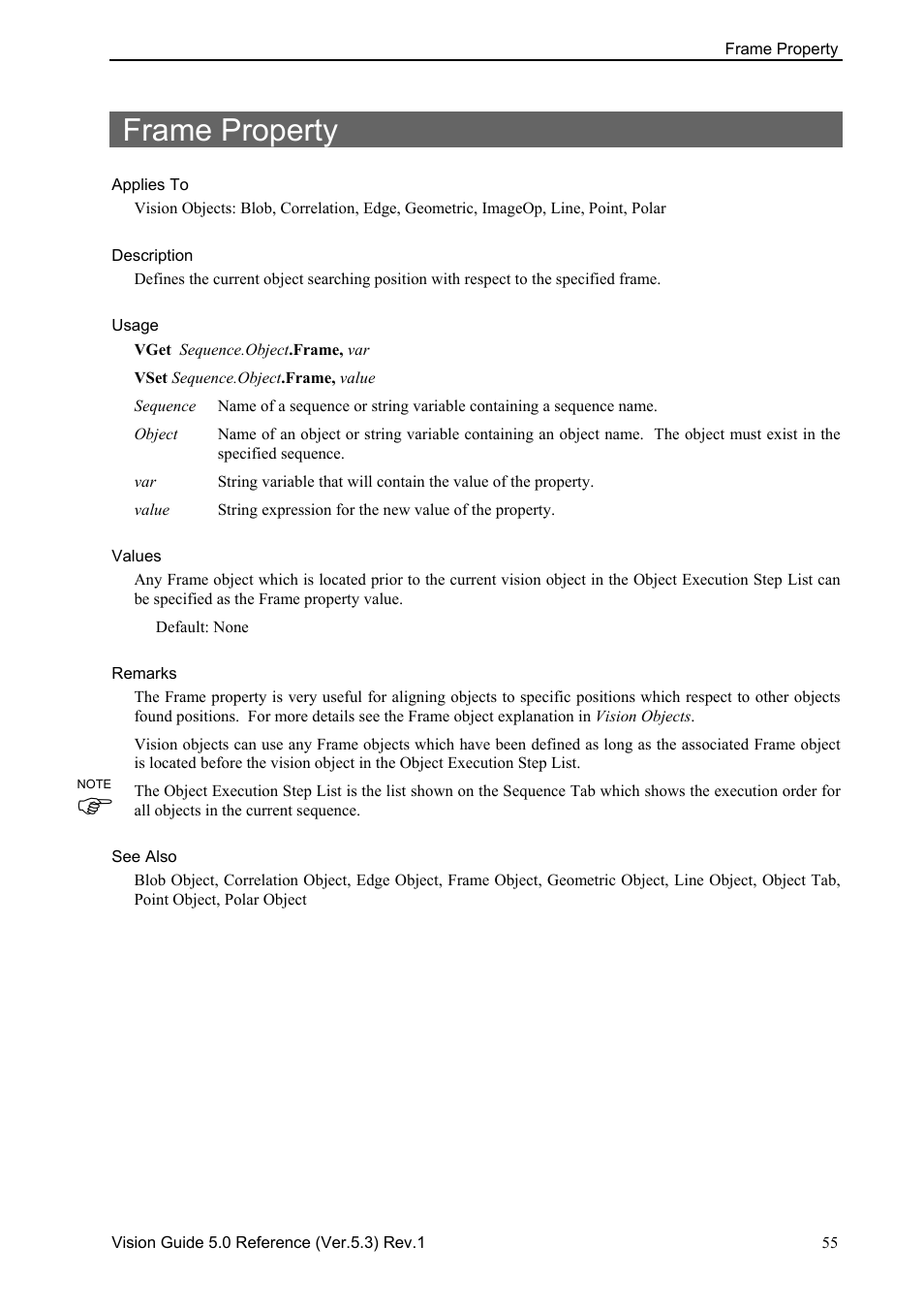 Frame property | Epson 5 User Manual | Page 69 / 216