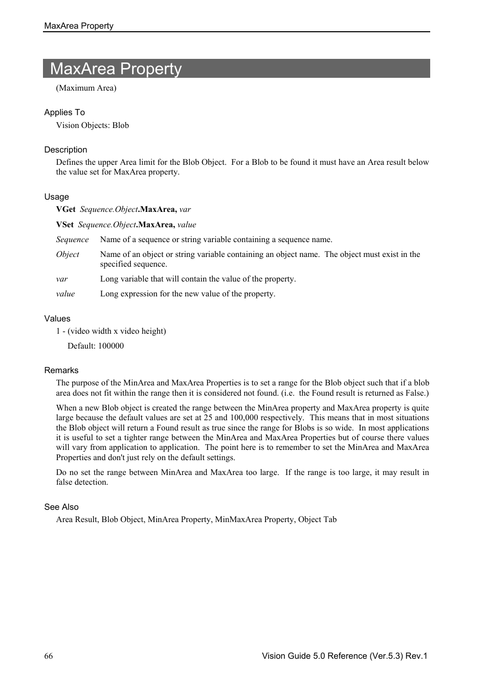 Maxarea property | Epson 5 User Manual | Page 80 / 216
