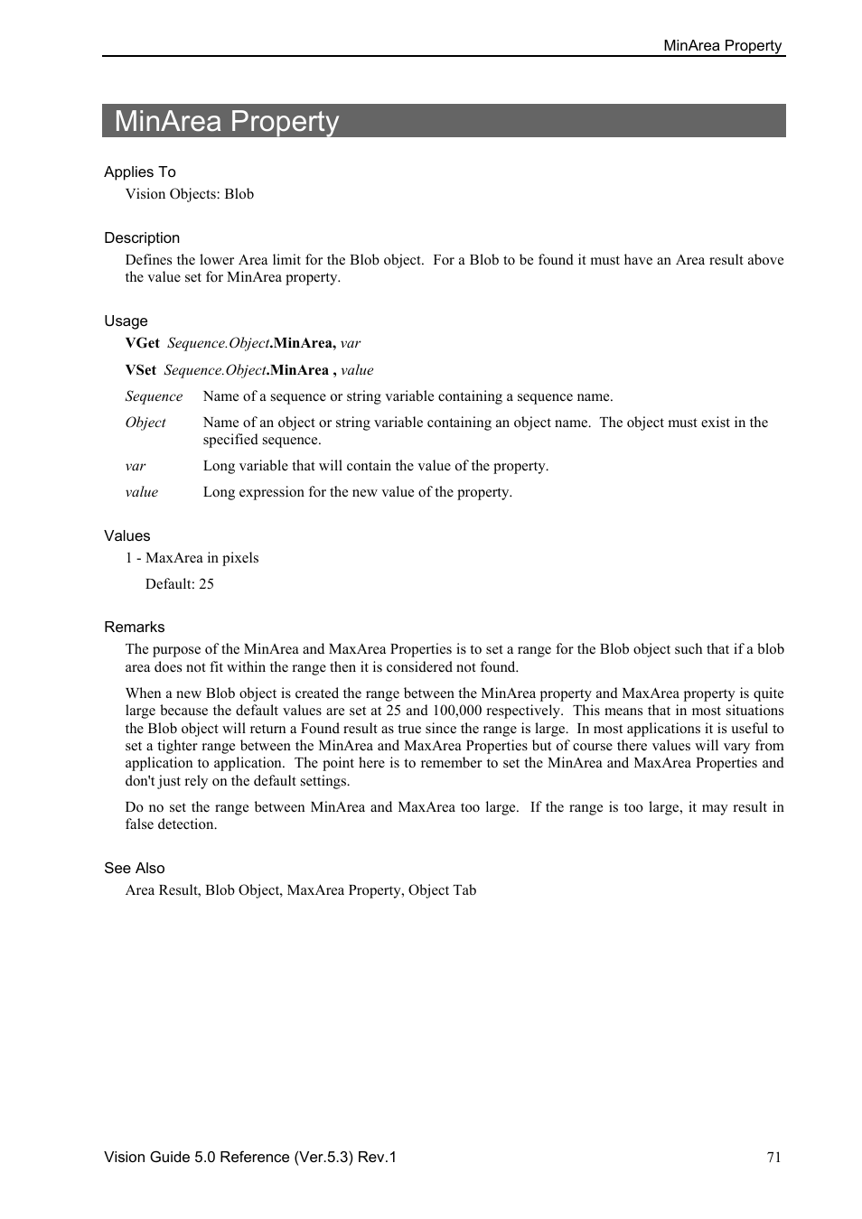 Minarea property | Epson 5 User Manual | Page 85 / 216