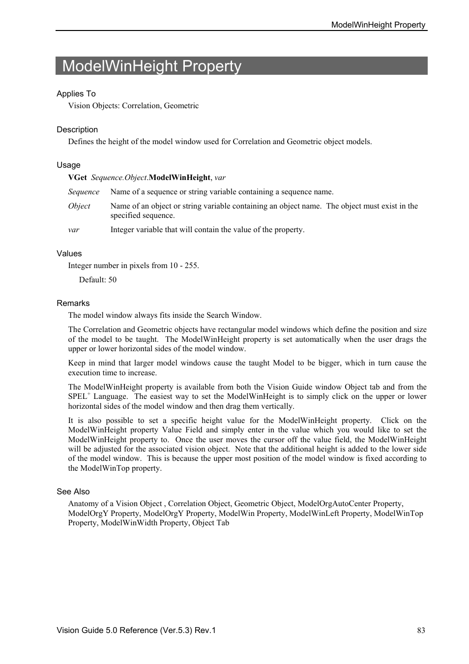 Modelwinheight property | Epson 5 User Manual | Page 97 / 216