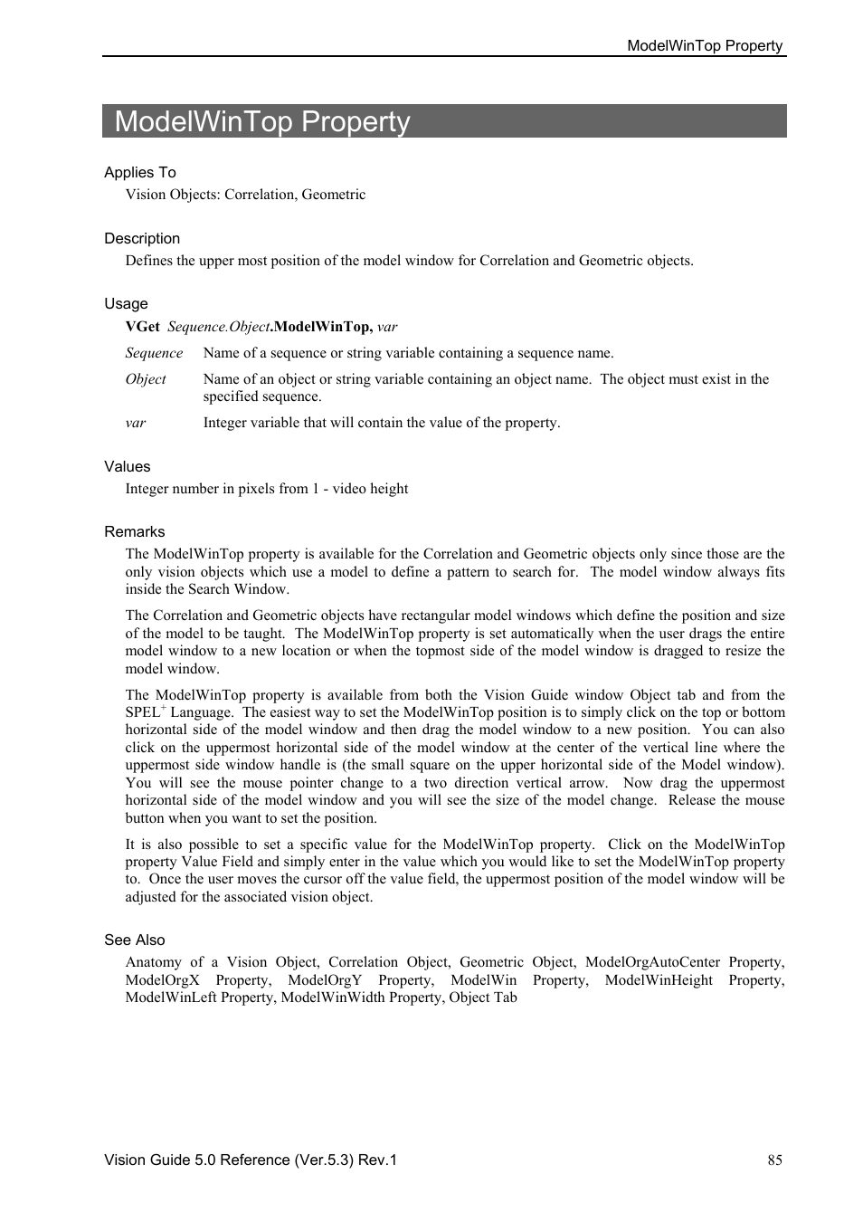 Modelwintop property | Epson 5 User Manual | Page 99 / 216