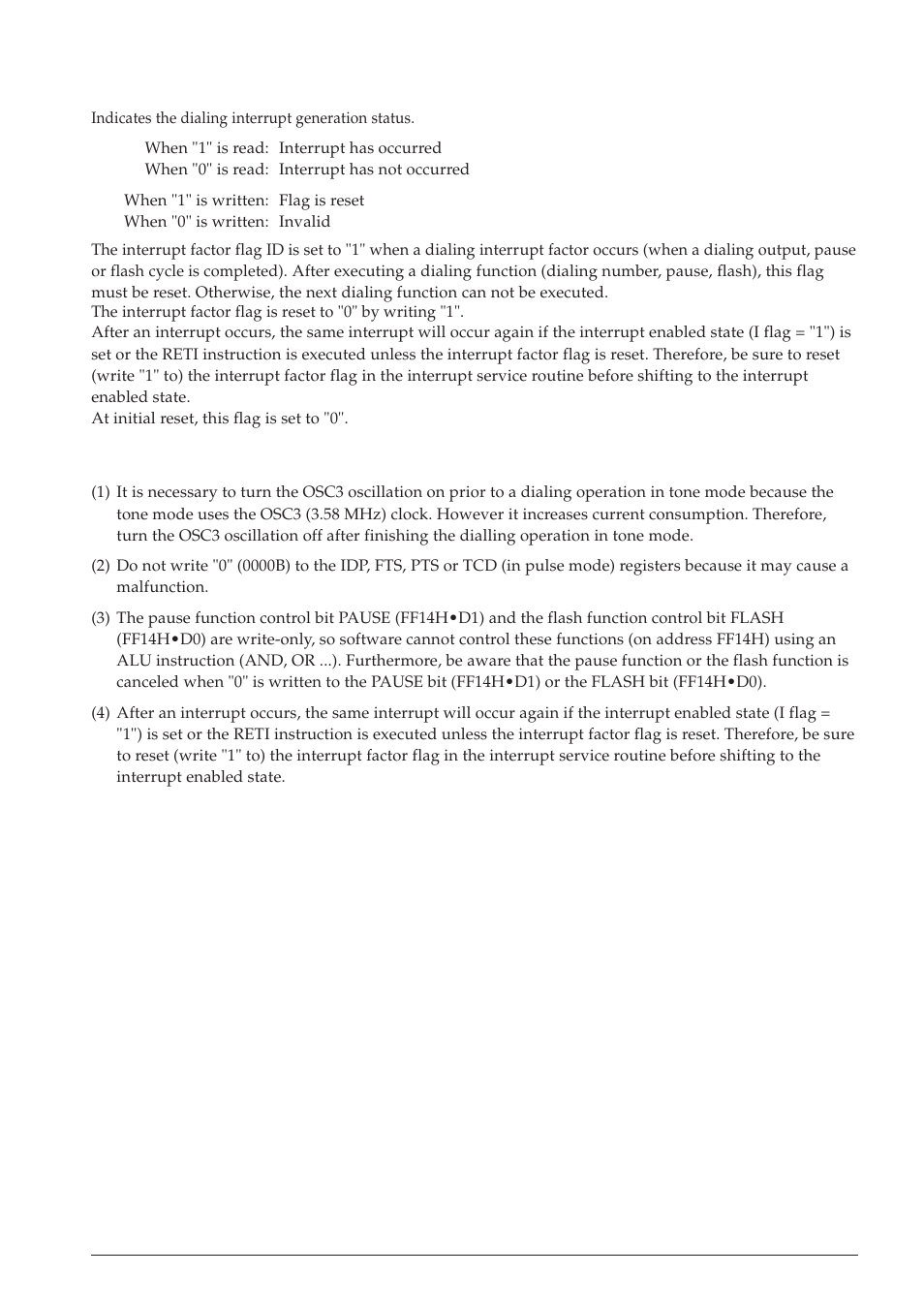 11 programming notes | Epson S1C63558 User Manual | Page 145 / 185