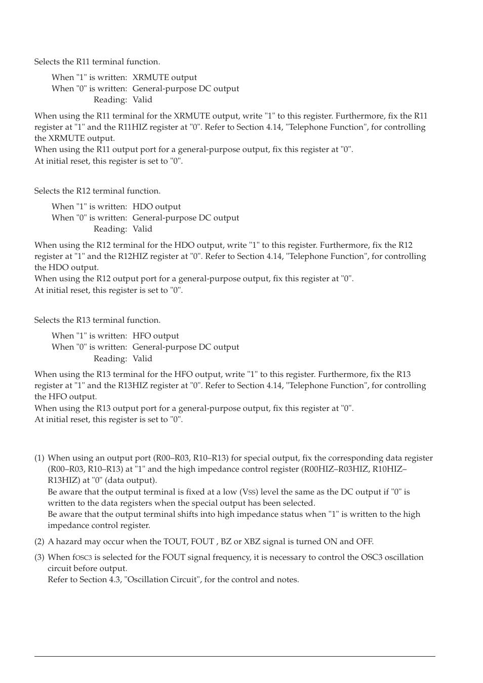 6 programming notes | Epson S1C63558 User Manual | Page 50 / 185