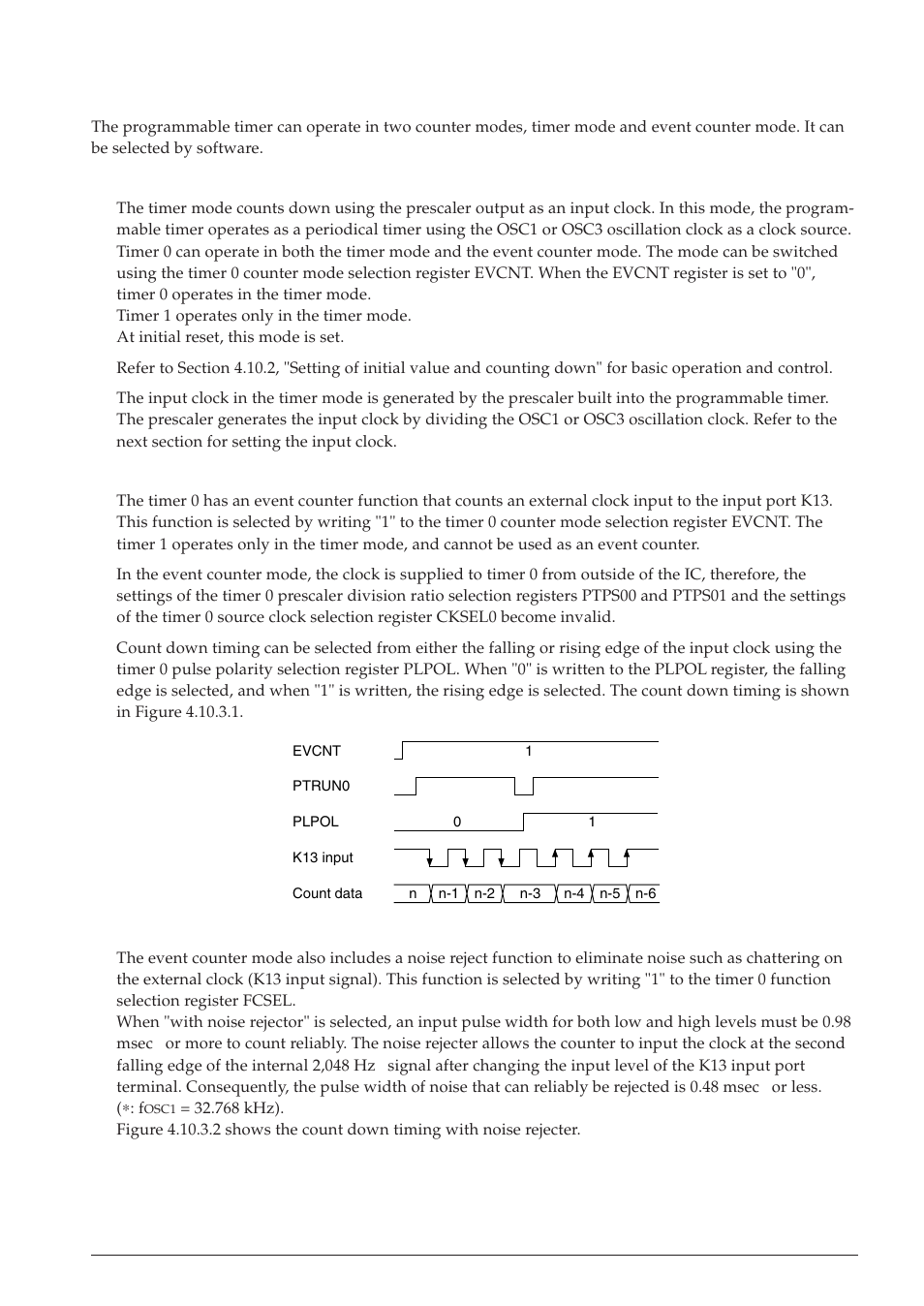 3 counter mode | Epson S1C63558 User Manual | Page 77 / 185