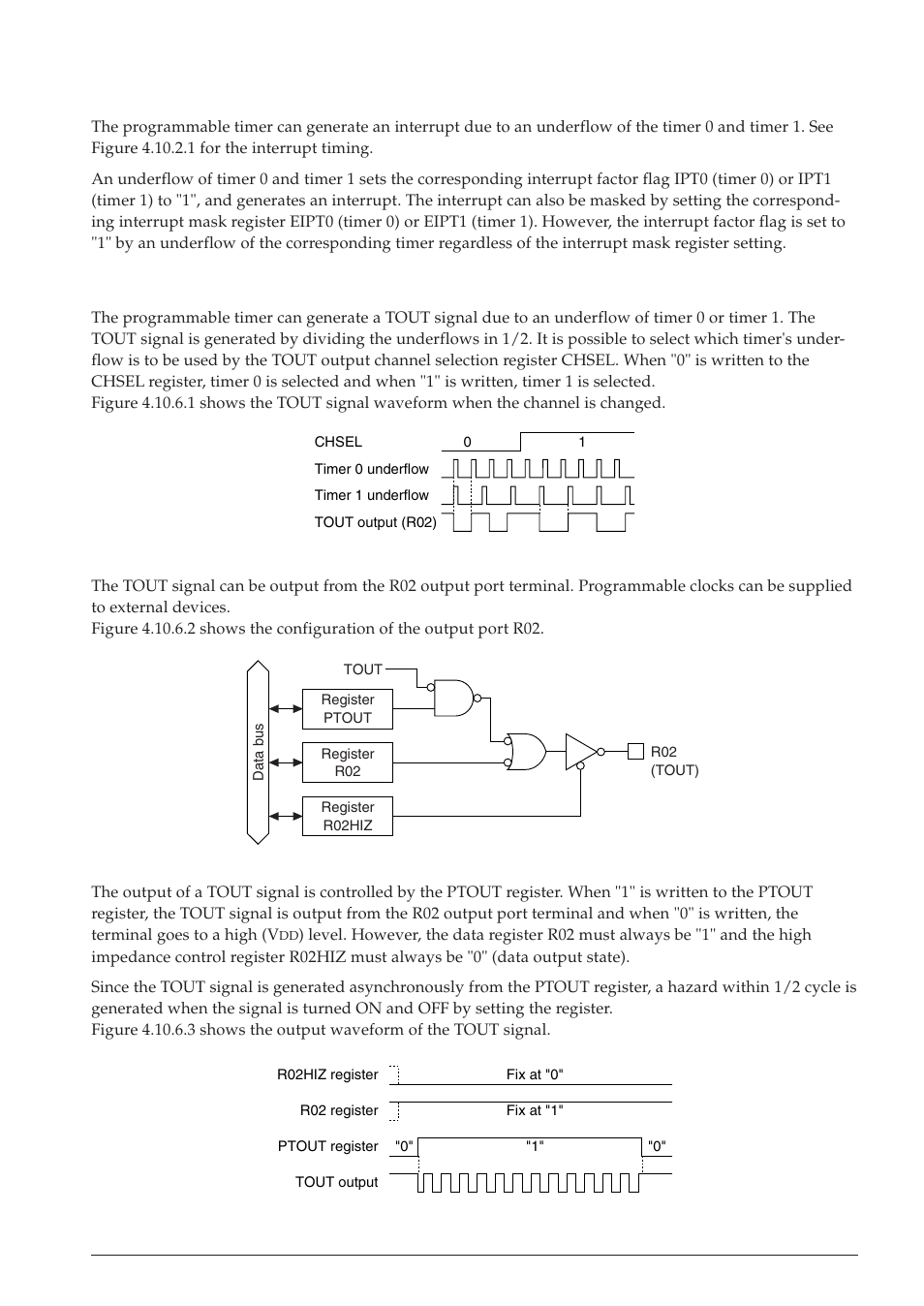 5 interrupt function, 6 setting of tout output | Epson S1C63558 User Manual | Page 79 / 185