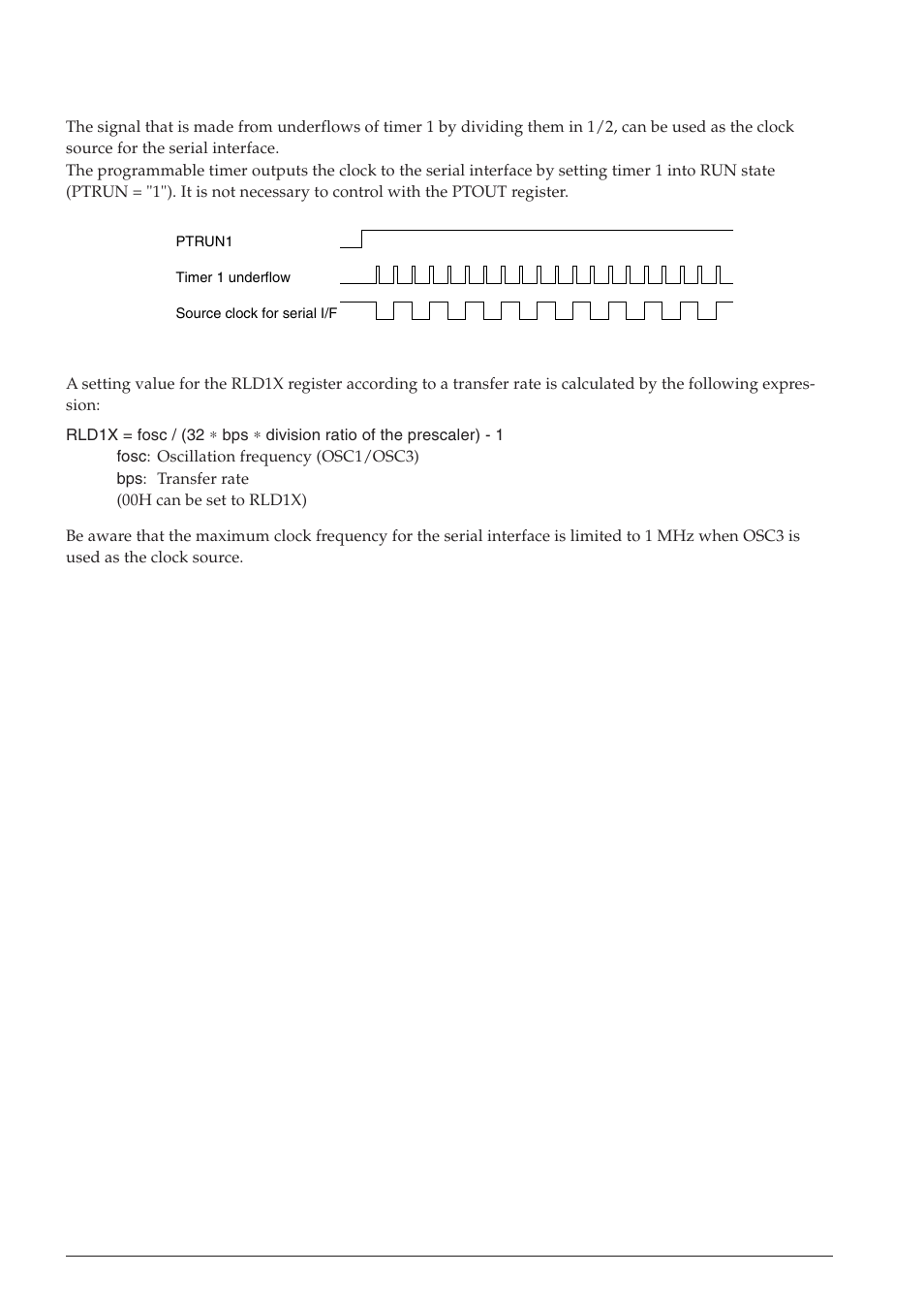 7 transfer rate setting for serial interface | Epson S1C63558 User Manual | Page 80 / 185