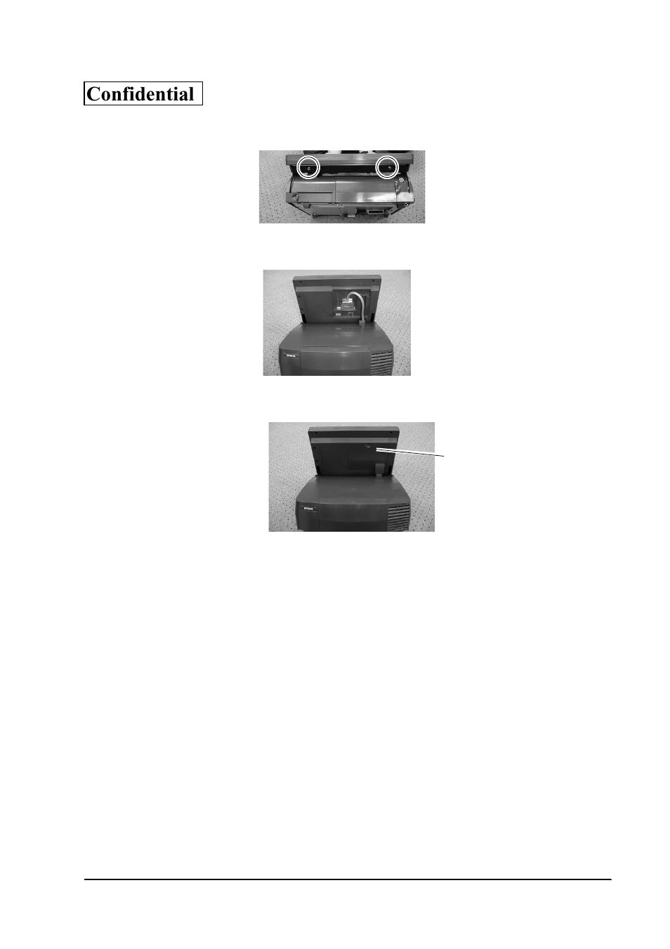 Touch panel driver, Confidential | Epson SR-600 User Manual | Page 113 / 192