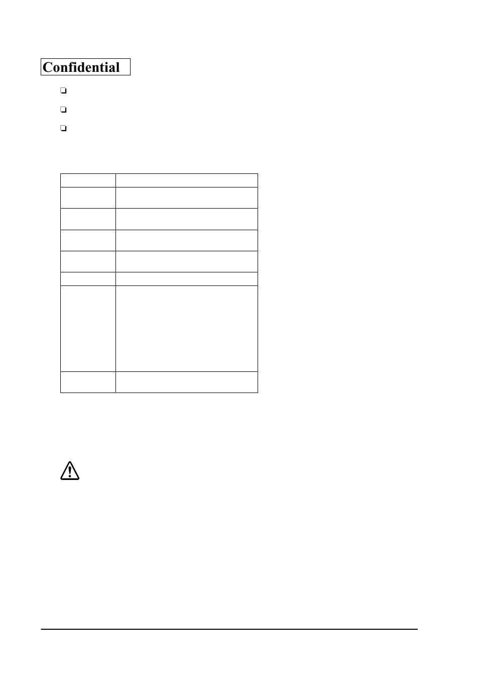 Specifications, Installing a msr unit, Confidential | Caution, Specifications installing a msr unit | Epson SR-600 User Manual | Page 134 / 192