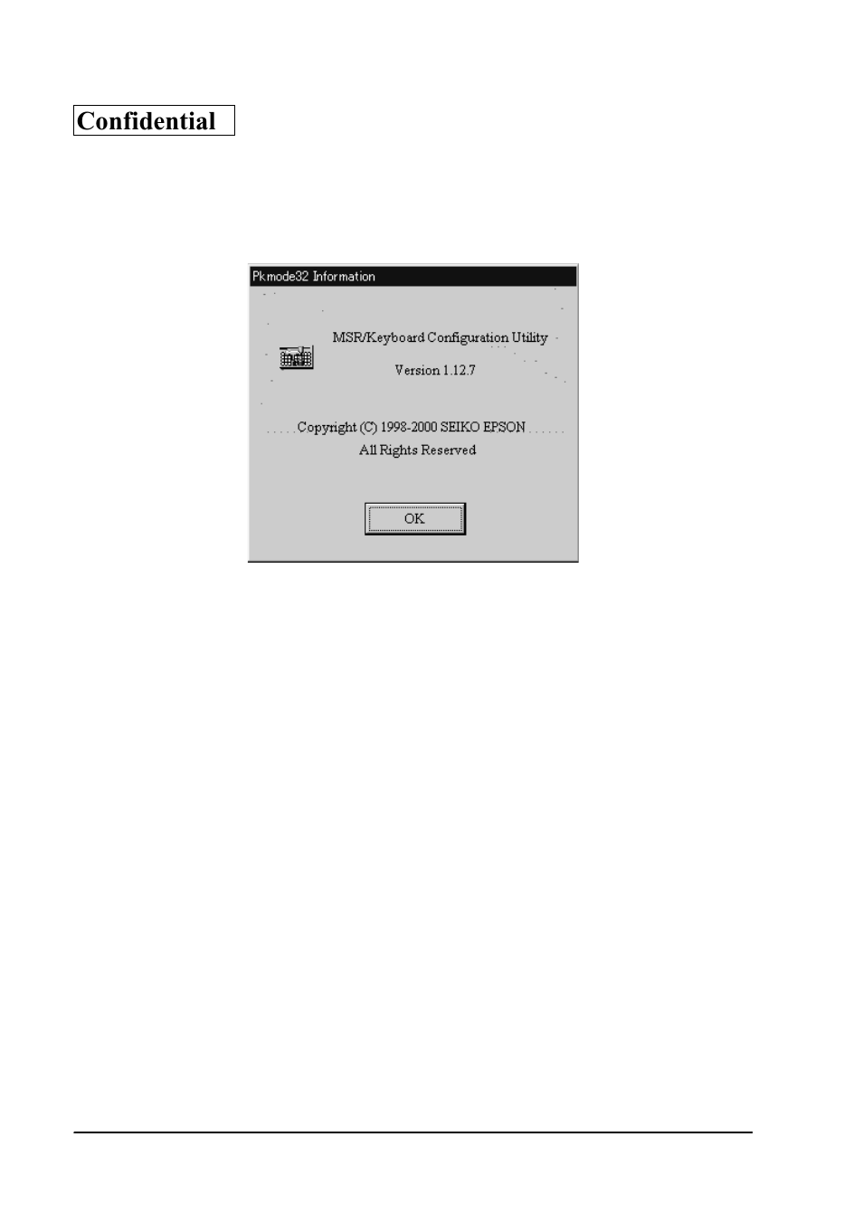Confidential | Epson SR-600 User Manual | Page 146 / 192