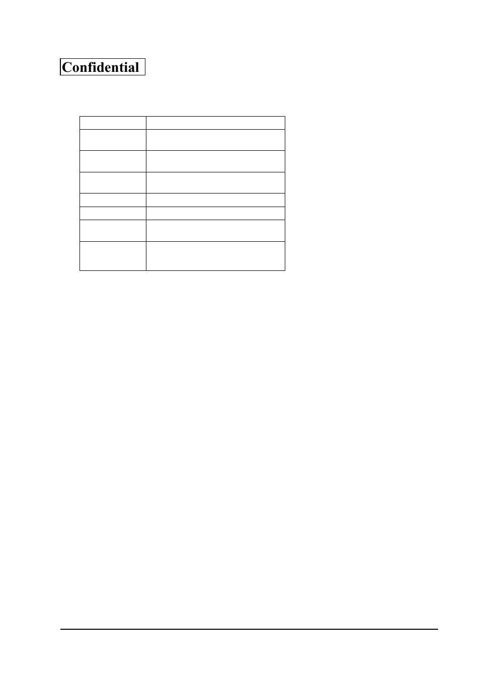 Specifications, Confidential | Epson SR-600 User Manual | Page 153 / 192
