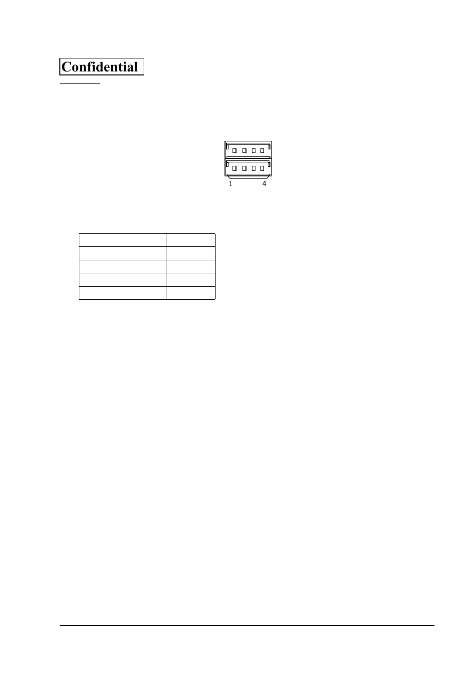 Usb port, Confidential | Epson SR-600 User Manual | Page 159 / 192