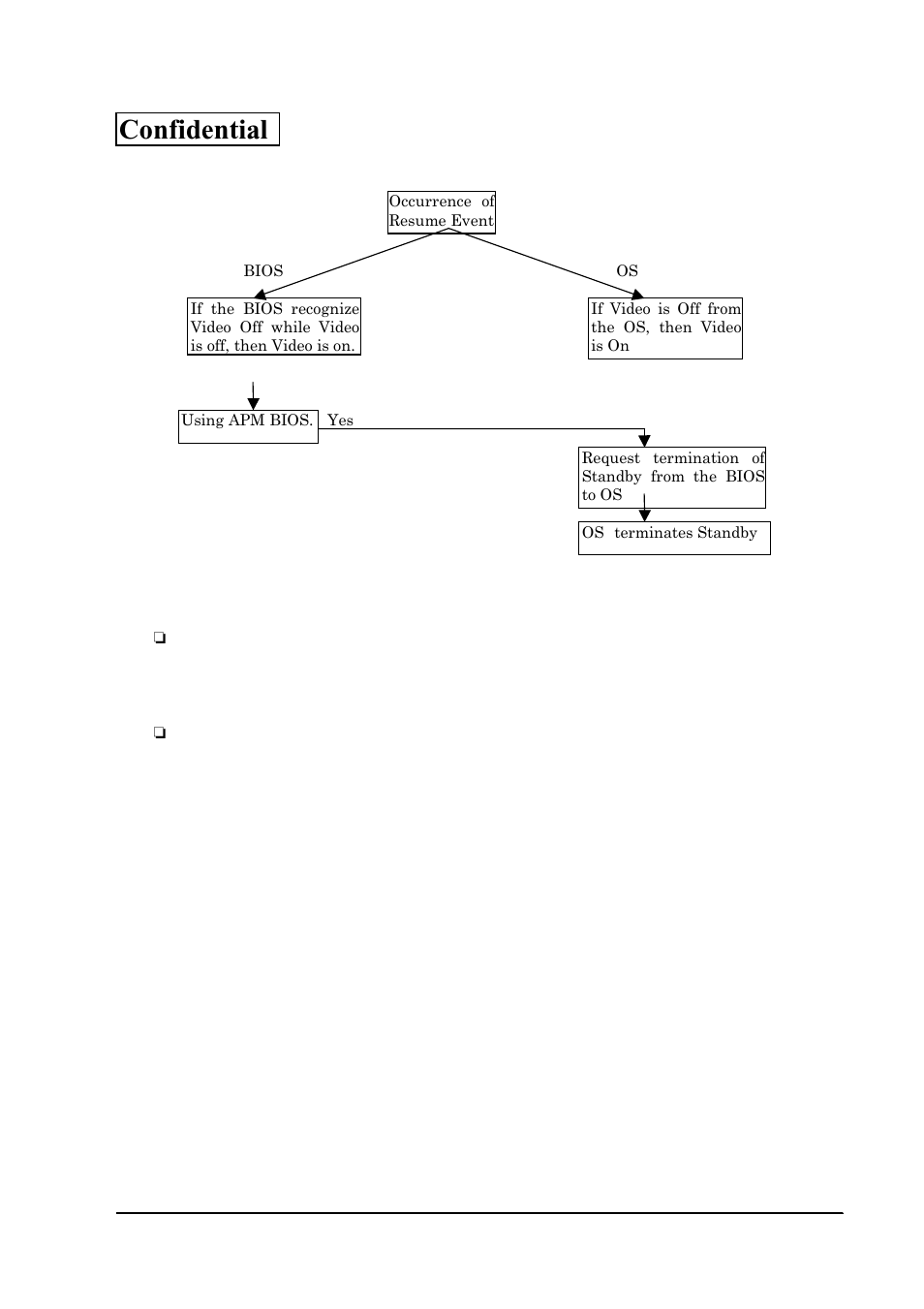 Resume from video off sequence, Confidential | Epson SR-600 User Manual | Page 173 / 192