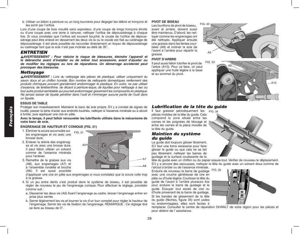 Epson WOODWORKER'S TABLE SAW DW746 User Manual | Page 30 / 52