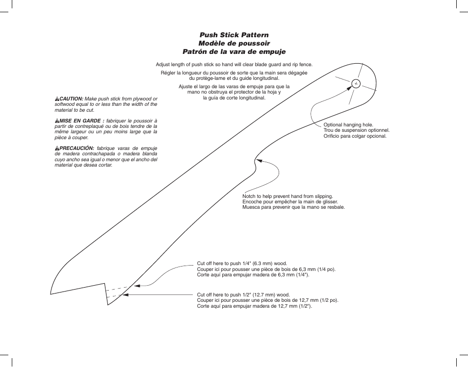 Epson WOODWORKER'S TABLE SAW DW746 User Manual | Page 51 / 52