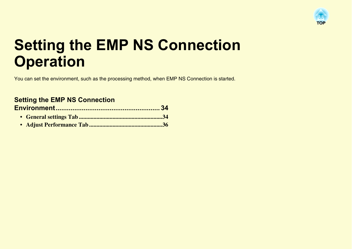 Setting the emp ns connection operation | Epson EASYMP EMP-1705 User Manual | Page 33 / 100