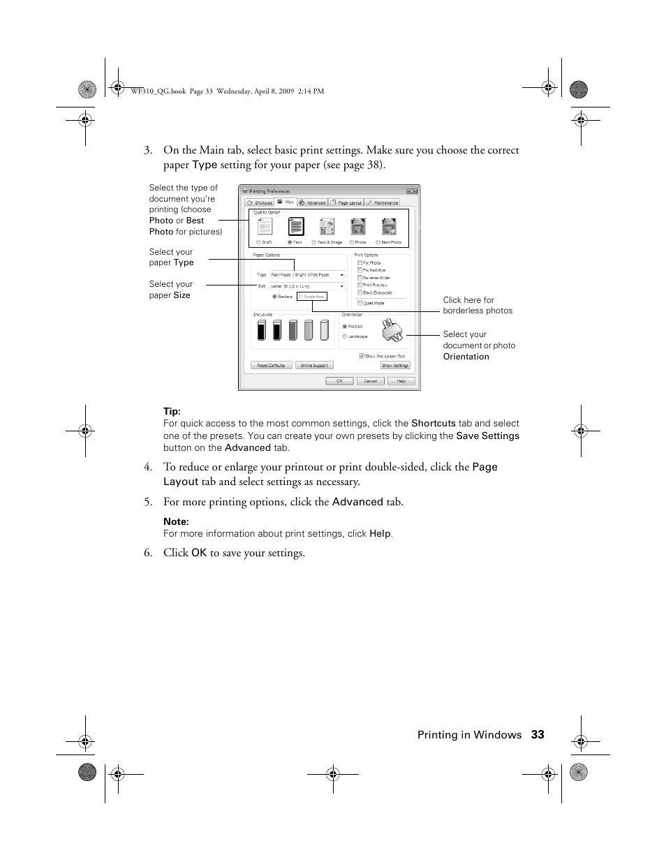 Epson WorkForce C362B User Manual | Page 33 / 64