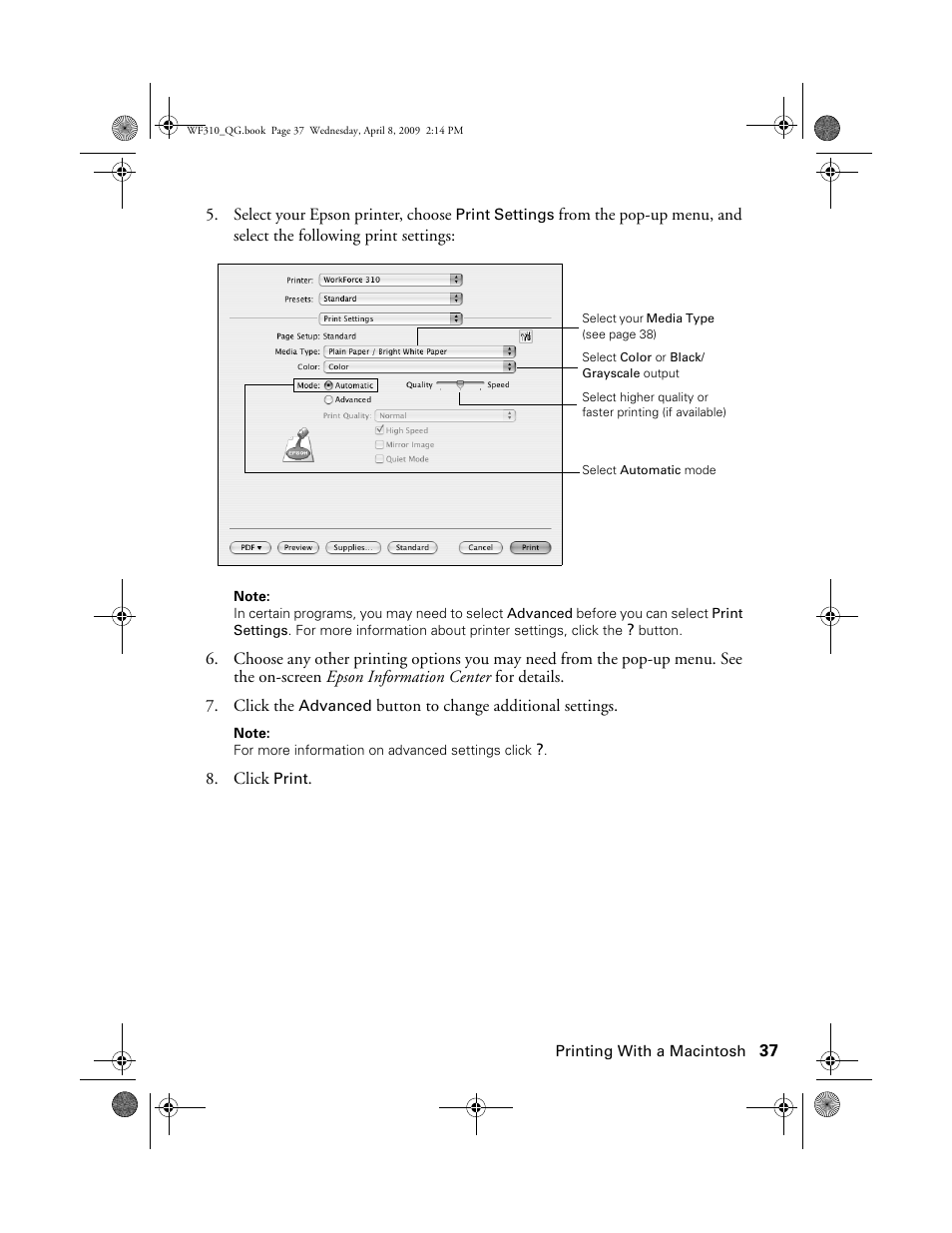 Epson WorkForce C362B User Manual | Page 37 / 64