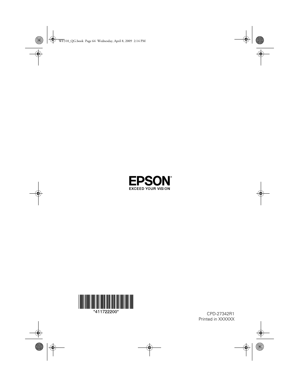 Epson WorkForce C362B User Manual | Page 64 / 64