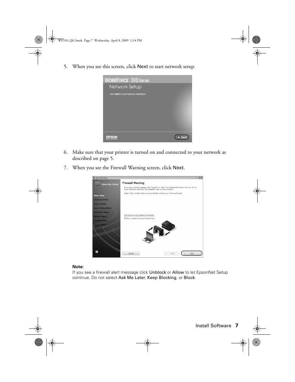Epson WorkForce C362B User Manual | Page 7 / 64