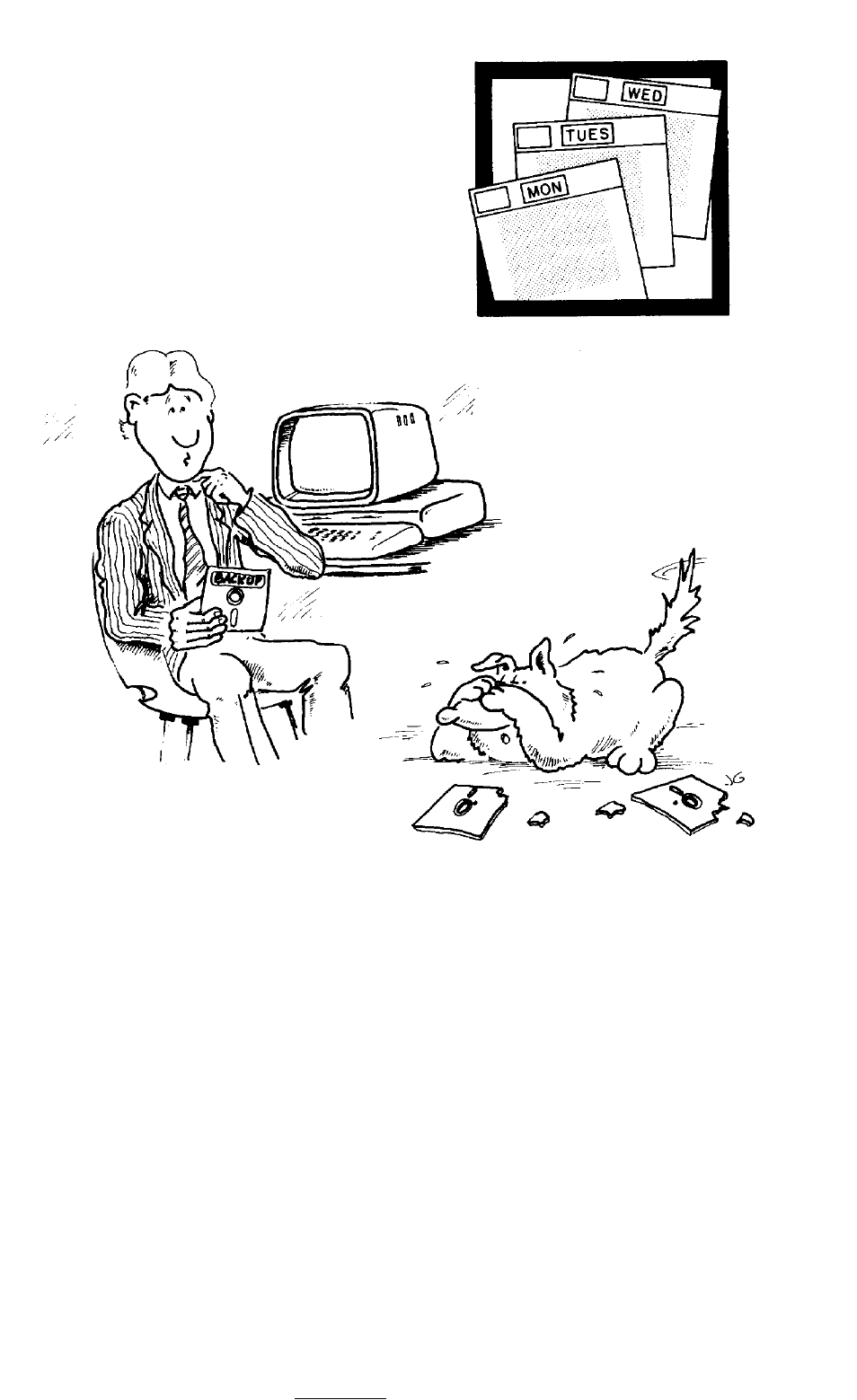 Make backup copies often | Epson QX-10 User Manual | Page 16 / 45