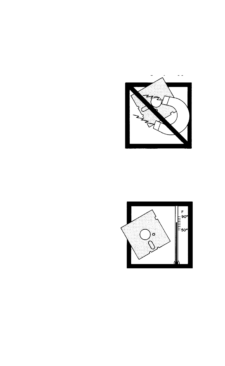 Beware of the magnetic field, Keep it comfortable, Inserting diskettes | Epson QX-10 User Manual | Page 18 / 45