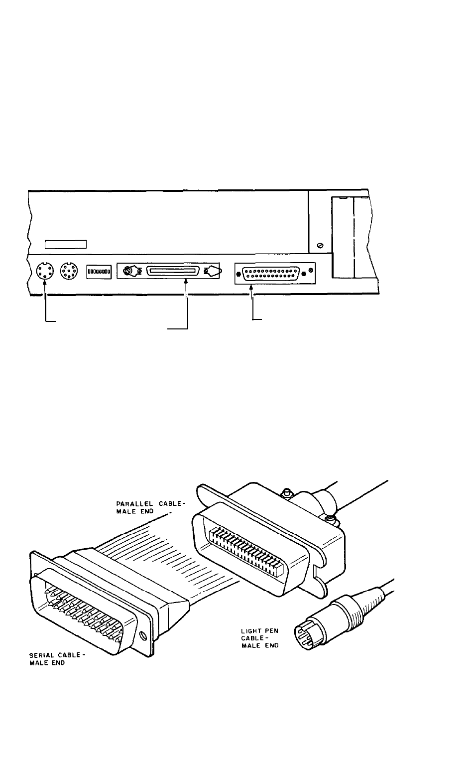 External device ports, Checking the cable | Epson QX-10 User Manual | Page 28 / 45