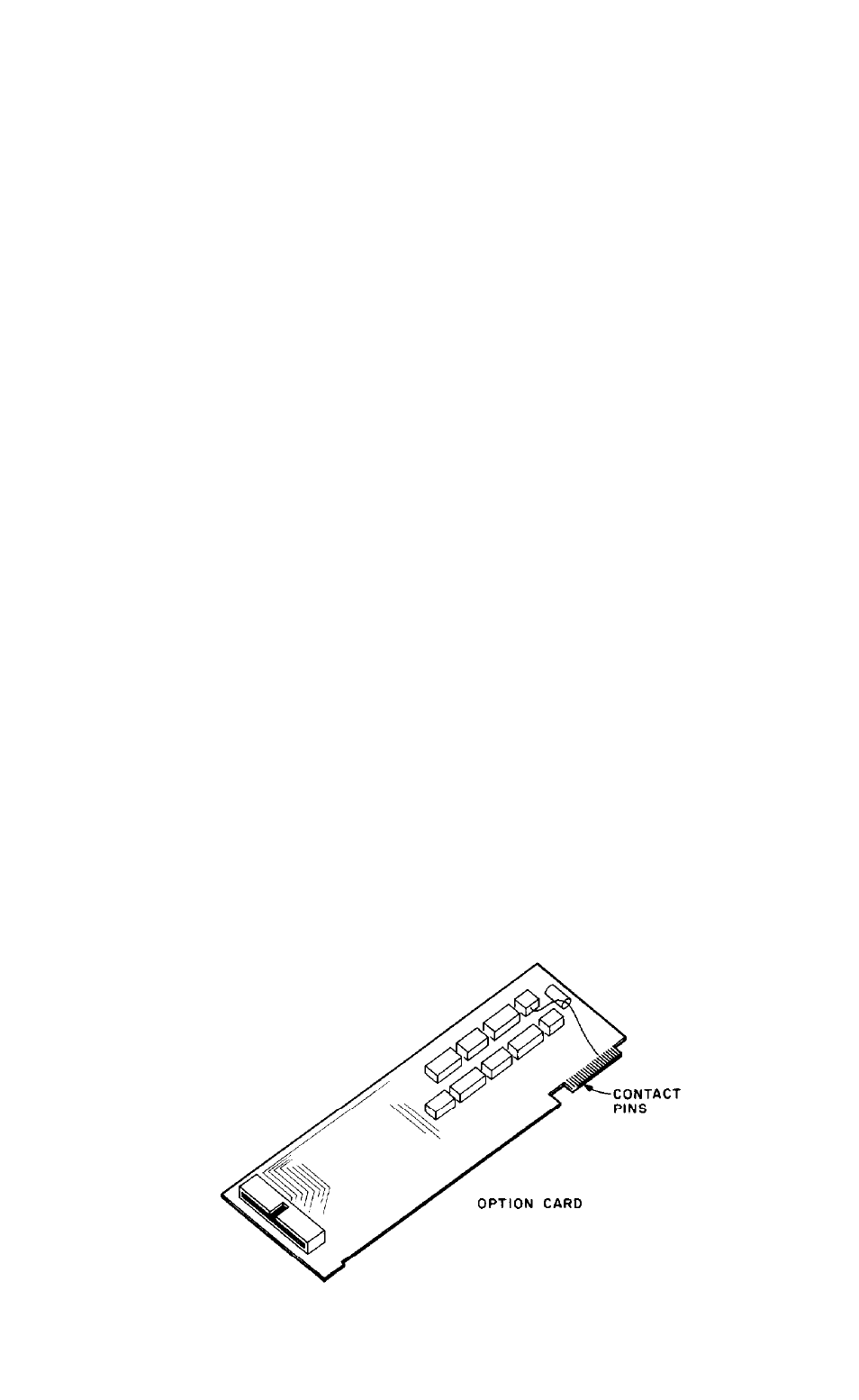 Selecting the correct slot, Unpacking and handling the option card | Epson QX-10 User Manual | Page 33 / 45