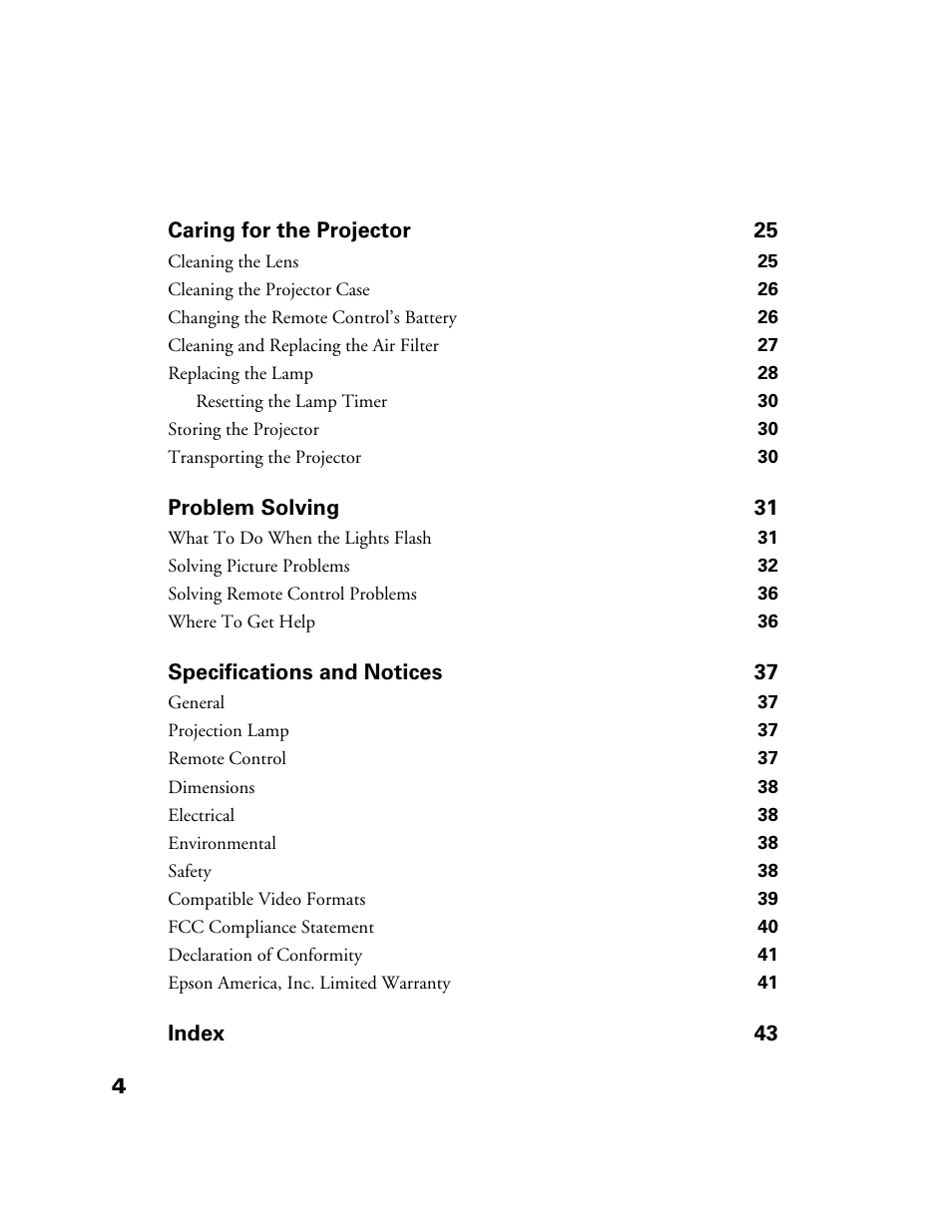 Epson 10+ User Manual | Page 4 / 44